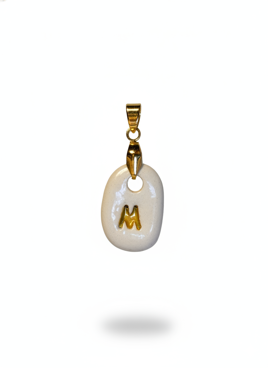 Pulsera Inicial Naranja-Dorado