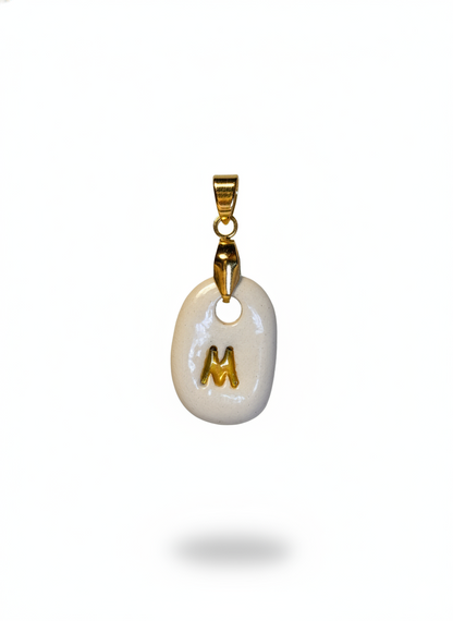 Pulsera Inicial Naranja-Dorado