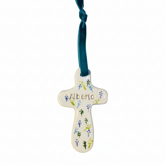 Cruz personalizada de cerámica
