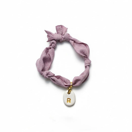 Pulsera Inicial Granate-Dorado