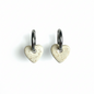 Pendientes Corazón Crema