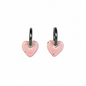 Pendientes Corazón Rosa