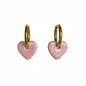 Pendientes Corazón Rosa