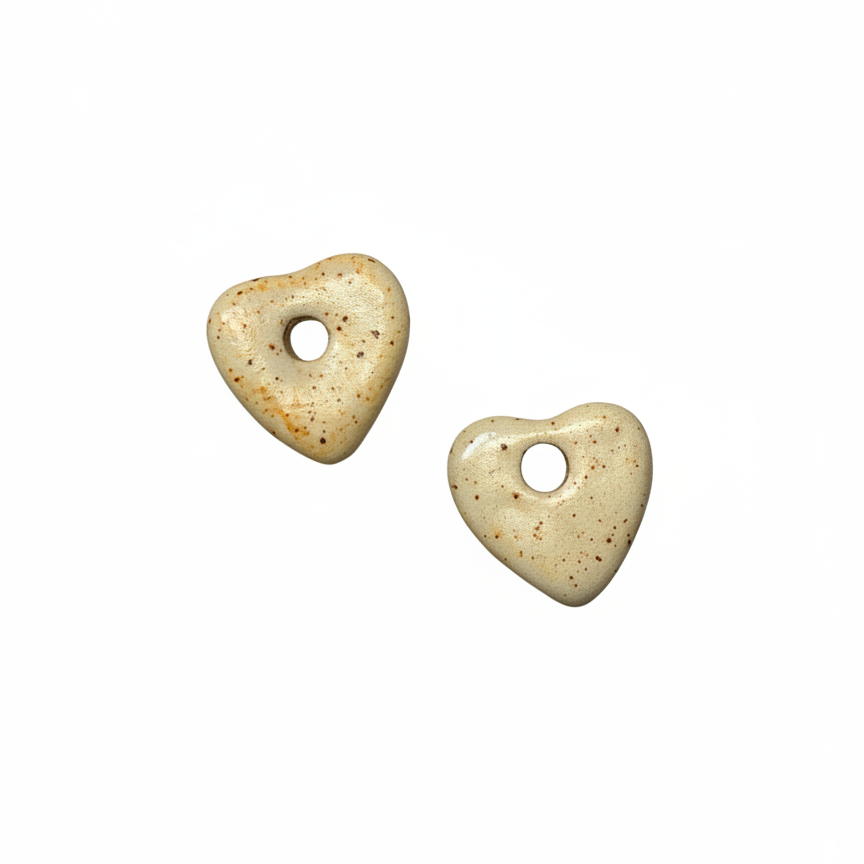 Charms Corazón Crema