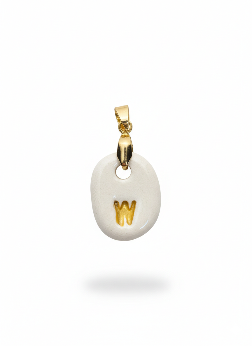 Pulsera Inicial Naranja-Dorado