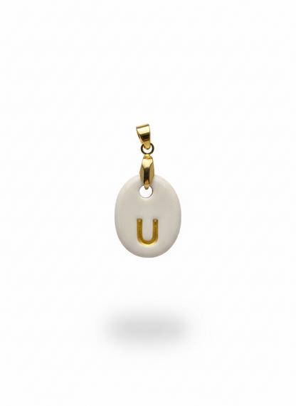 Pulsera Inicial Granate-Dorado