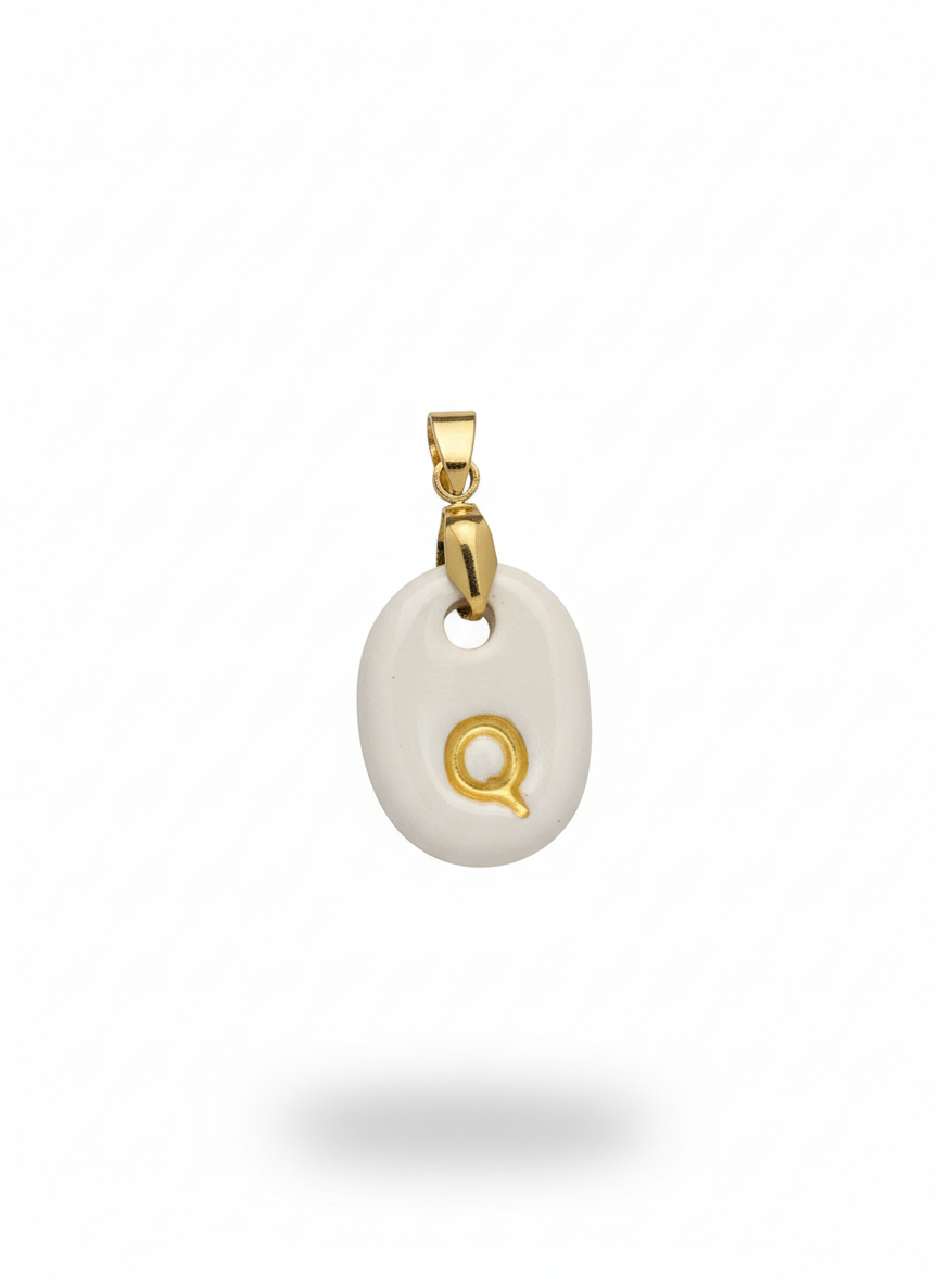 Pulsera Inicial Granate-Dorado