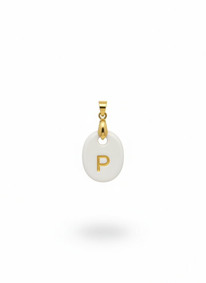 Pulsera Inicial Naranja-Dorado