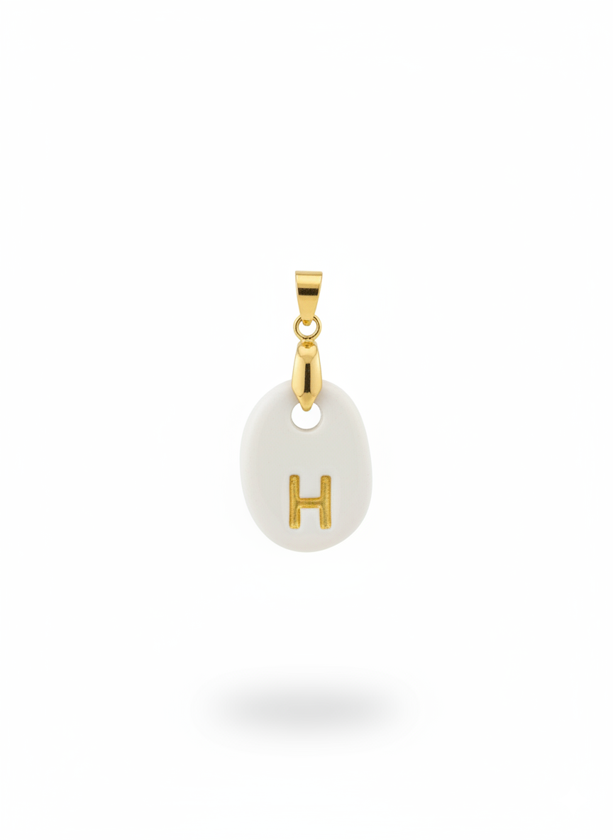 Pulsera Inicial Granate-Dorado