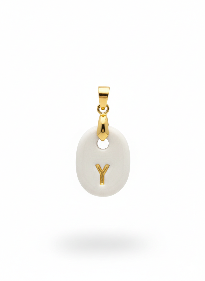 Pulsera Inicial Granate-Dorado