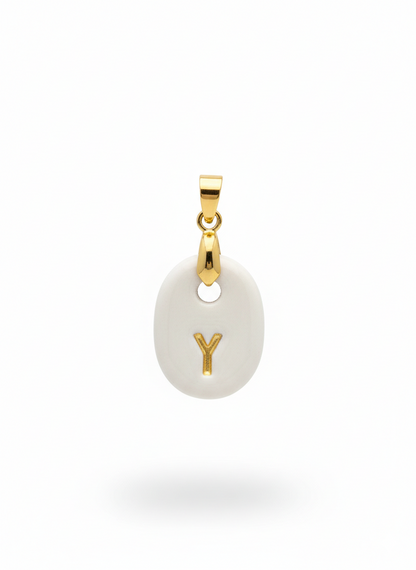 Pulsera Inicial Granate-Dorado