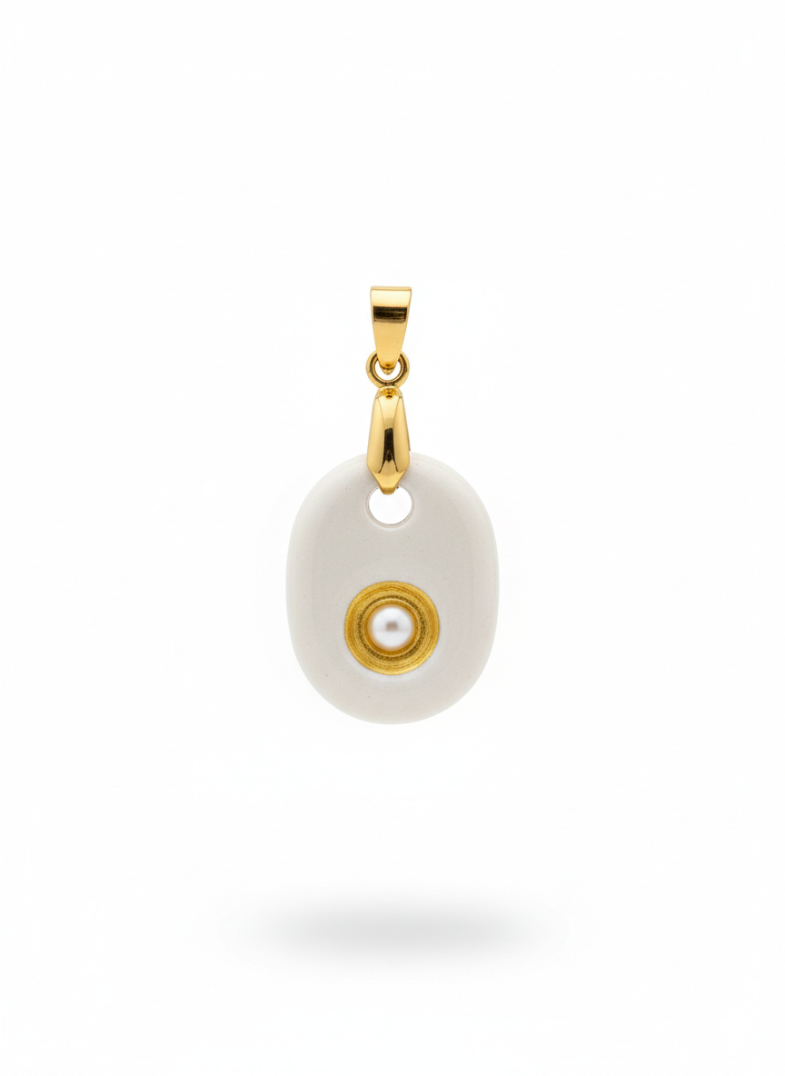 Pulsera Inicial Naranja-Dorado