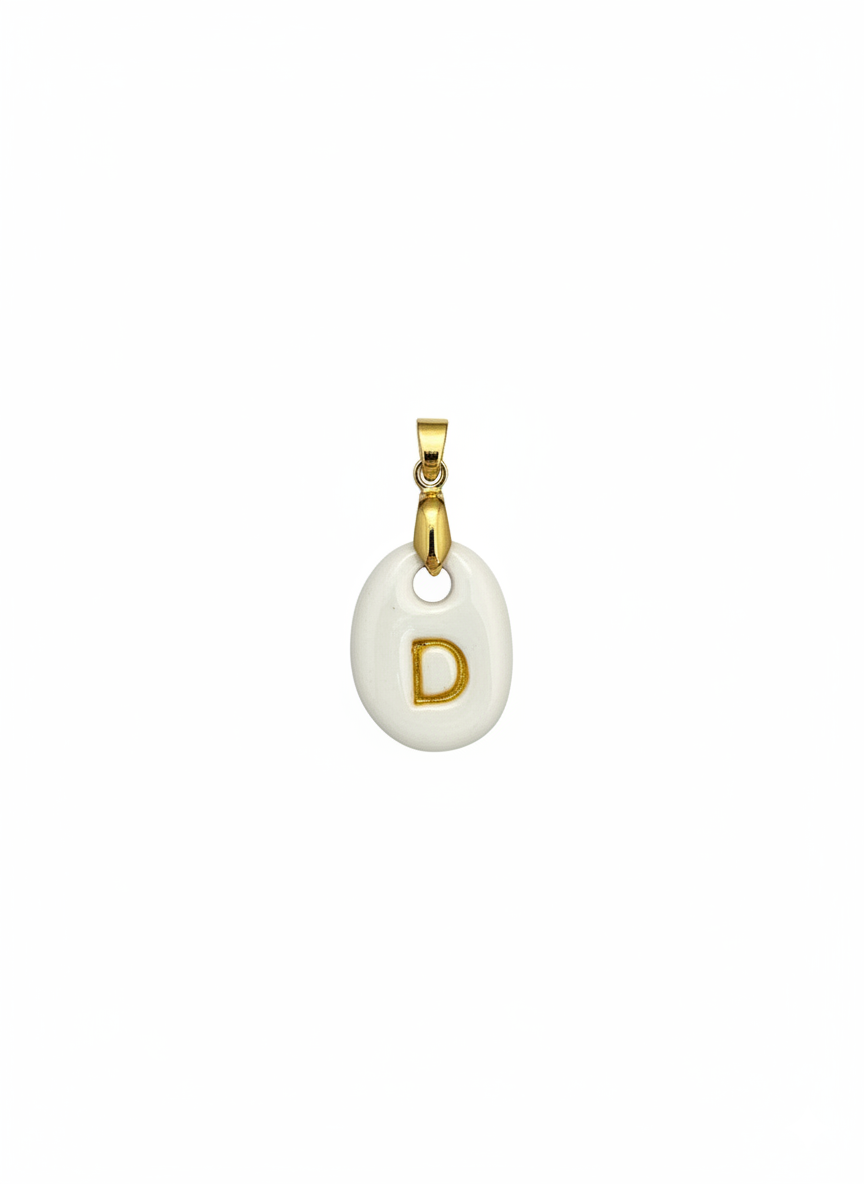Pulsera Inicial Granate-Dorado