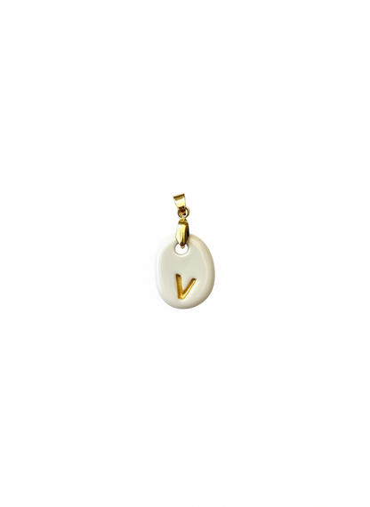 Pulsera Inicial Granate-Dorado